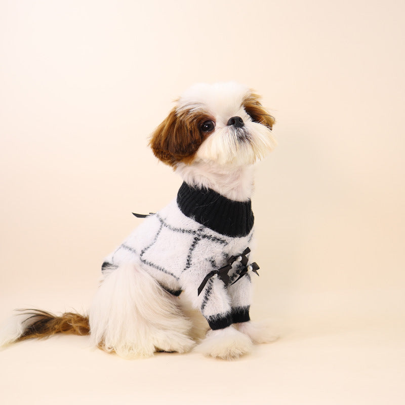 Winter Plaid Dog Sweater – Soft, Warm & Stylish Cold-Weather Wear