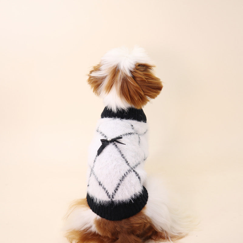 Winter Plaid Dog Sweater – Soft, Warm & Stylish Cold-Weather Wear