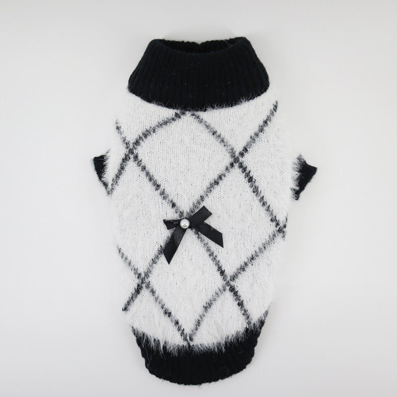 Winter Plaid Dog Sweater – Soft, Warm & Stylish Cold-Weather Wear