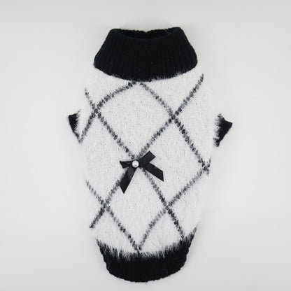 Winter Plaid Dog Sweater – Soft, Warm & Stylish Cold-Weather Wear