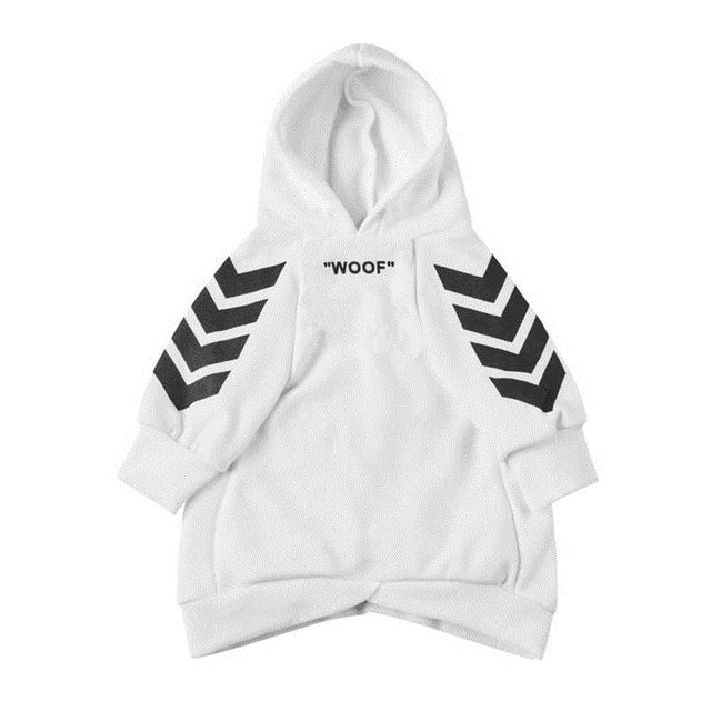 Winter Dog Hoodie with Hood – Warm, Stylish & Comfortable (“WOOF” Design)