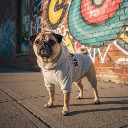 Pug Retro NY Hoodie